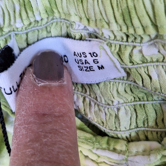 Faithful The Brand Dress Sz6 Puff Sleeve/Back Smocking Bra Form Sweetheart Front - Picture 6 of 14